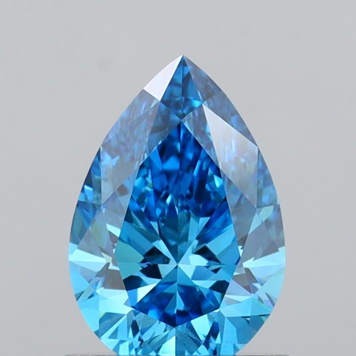 1.02 Ct. Fancy Vivid Blue Pear Lab Grown Diamond