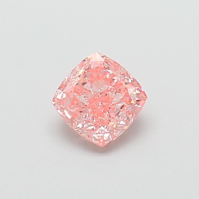 1.61 Ct. Fancy Vivid Pink Cushion Lab Grown Diamond