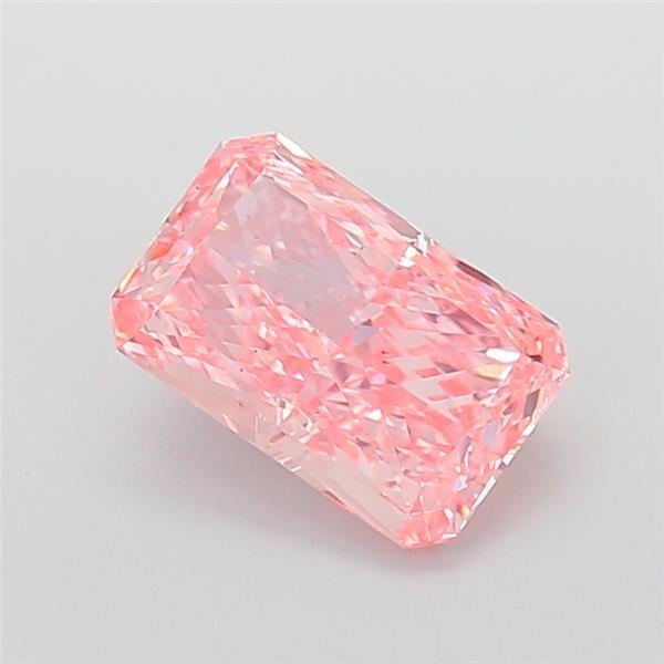 5.02 Ct. Fancy Vivid Pink Radiant Lab Grown Diamond