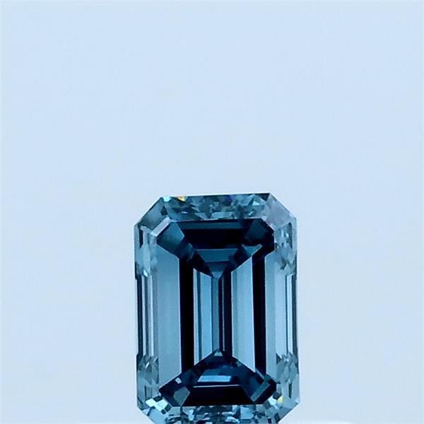 0.35 Ct. Fancy Vivid Green Blue Emerald Lab Grown Diamond