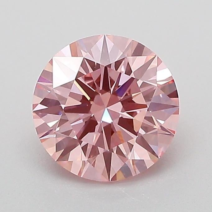 1.1 Ct. Fancy Intense Pink Round Lab Grown Diamond