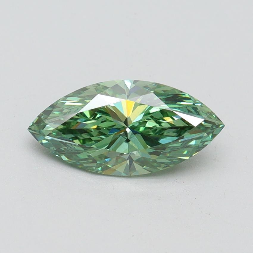 1.00 Ct. Fancy Vivid Green Marquise Lab Grown Diamond