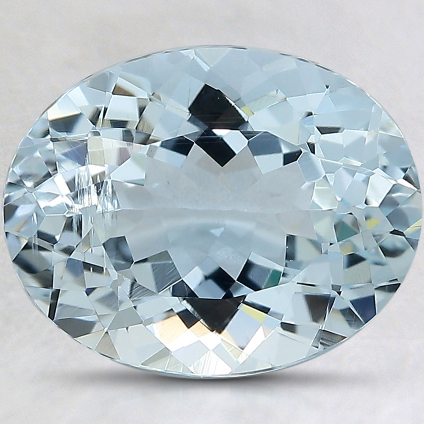 12.4x9.8mm Unheated Oval Aquamarine