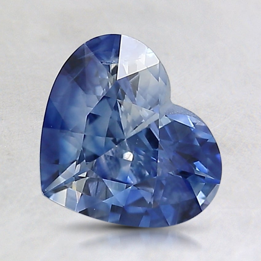 8x6.7mm Bi-Color Heart Sapphire