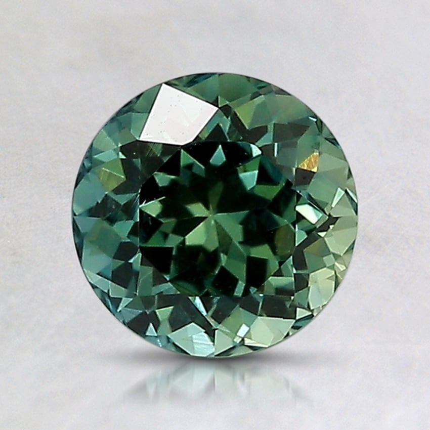 6.8mm Unheated Teal Round Sapphire