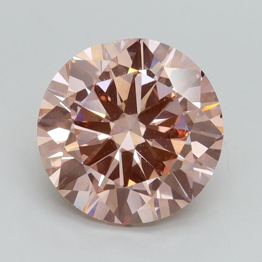 3.00 Ct. Fancy Intense Pink Round Lab Grown Diamond
