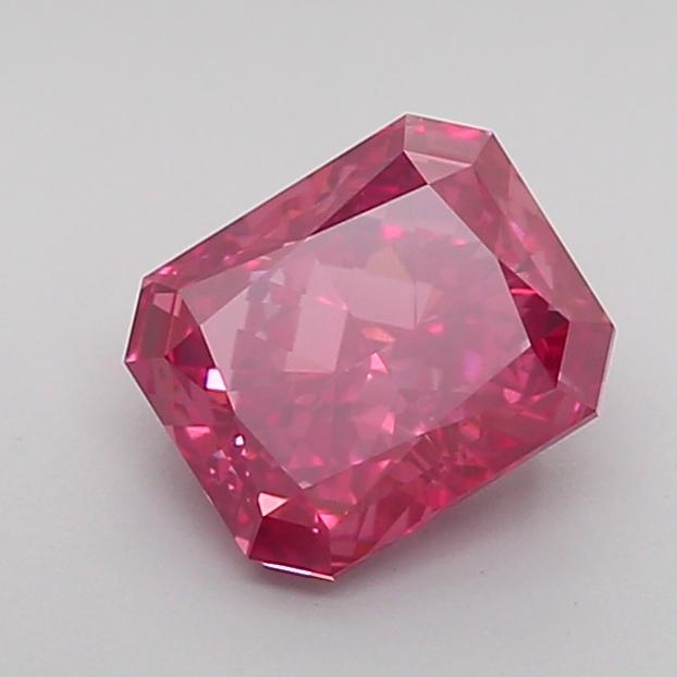 1.32 Ct. Fancy Vivid Pink Radiant Lab Grown Diamond