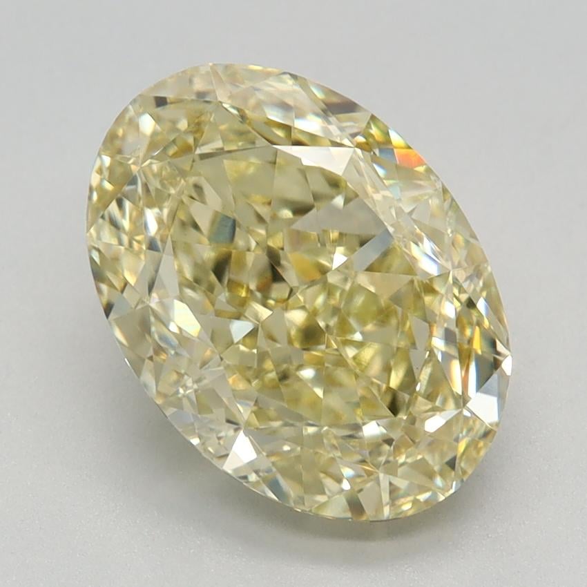 3.11 Ct. Fancy Intense Yellow Oval Lab Grown Diamond