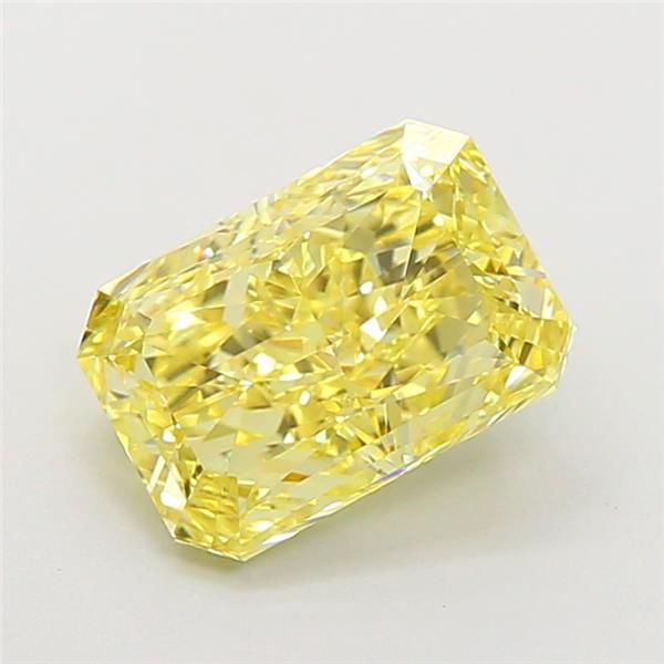 2.52 Ct. Fancy Vivid Yellow Radiant Lab Grown Diamond