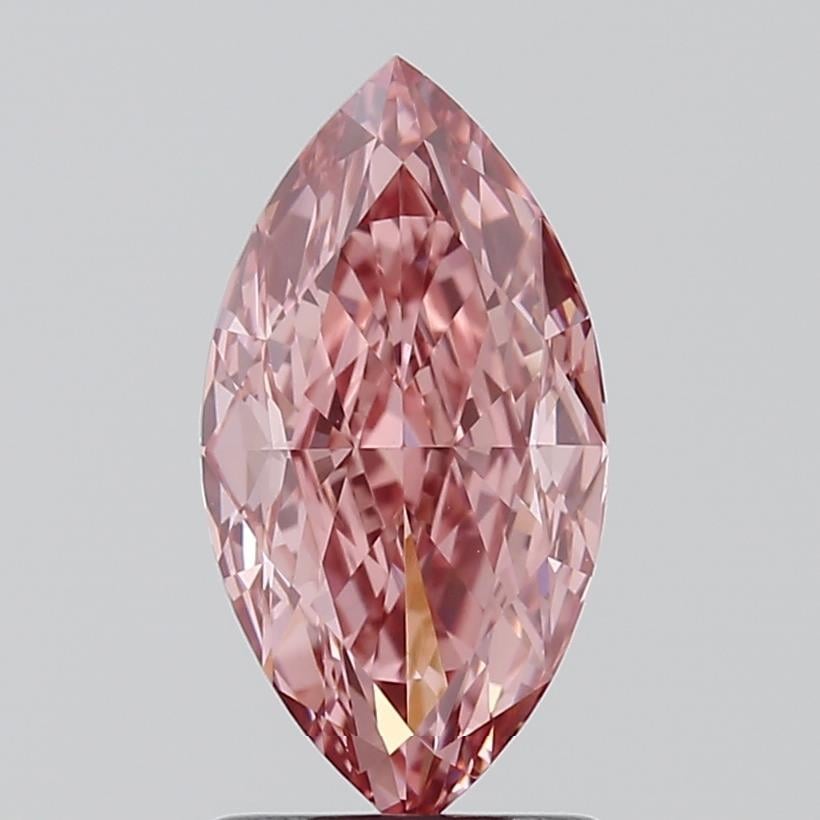 1.57 Ct. Fancy Vivid Pink Marquise Lab Grown Diamond