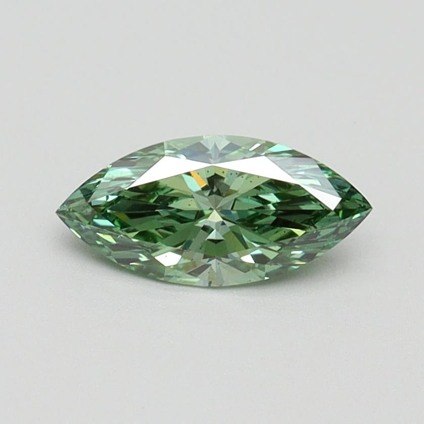 0.51 Ct. Fancy Vivid Pacific Green Marquise Lab Grown Diamond