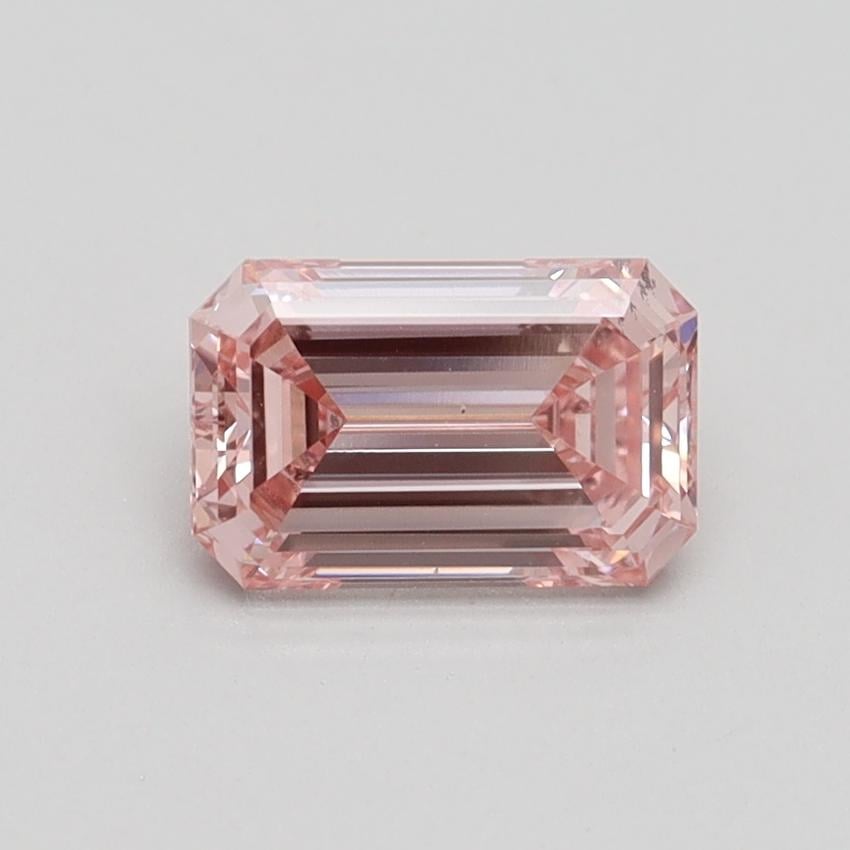 1.00 Ct. Fancy Intense Pink Emerald Lab Grown Diamond
