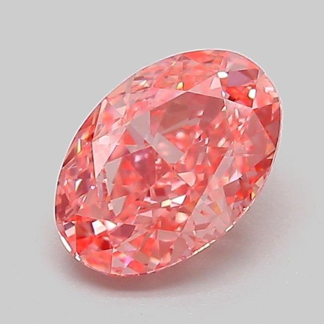 1.09 Ct. Fancy Vivid Pink Oval Lab Grown Diamond