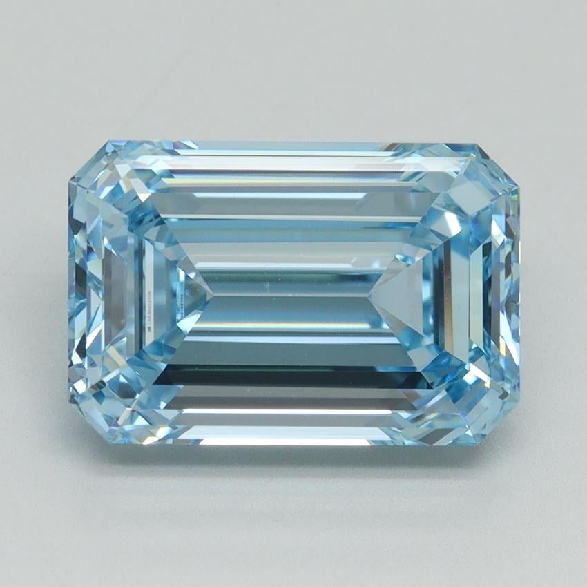 5.20 Ct. Fancy Intense Blue Emerald Lab Grown Diamond