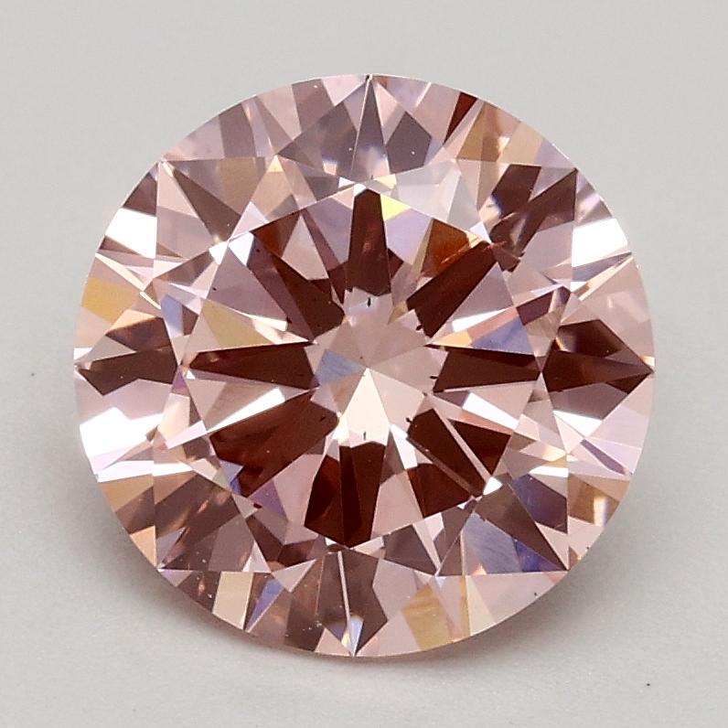 1.56 Ct. Fancy Intense Pink Round Lab Grown Diamond