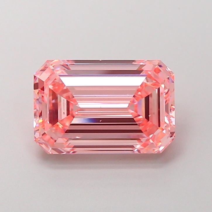 2.99 Ct. Fancy Vivid Pink Emerald Lab Grown Diamond