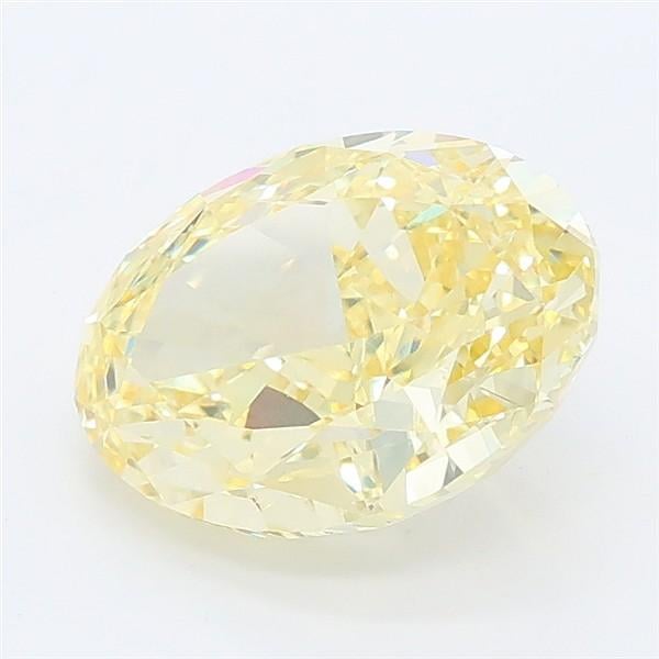 2.64 Ct. Fancy Intense Yellow Oval Lab Grown Diamond