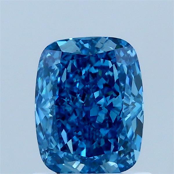 1.09 Ct. Fancy Vivid Blue Cushion Lab Grown Diamond