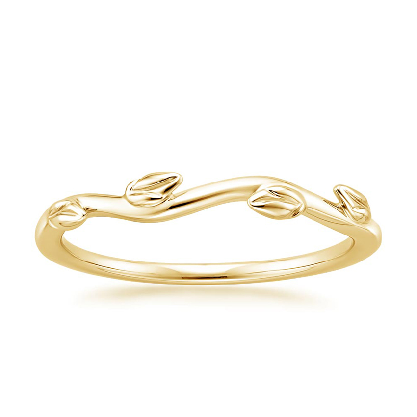 18K Yellow Gold Budding Willow Ring with Winding Willow Ring ...