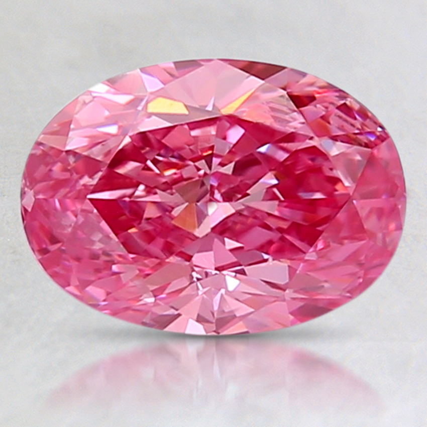 1.61 Ct. Fancy Vivid Purplish Pink Oval Lab Grown Diamond