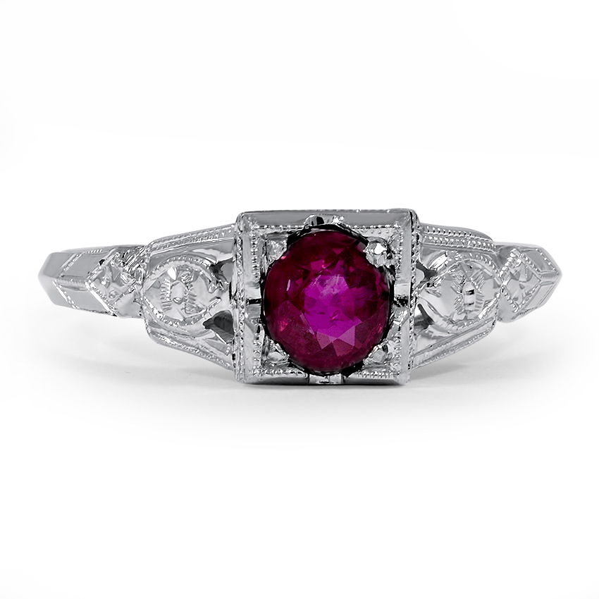 Art Deco Ruby Vintage Ring | Freida 