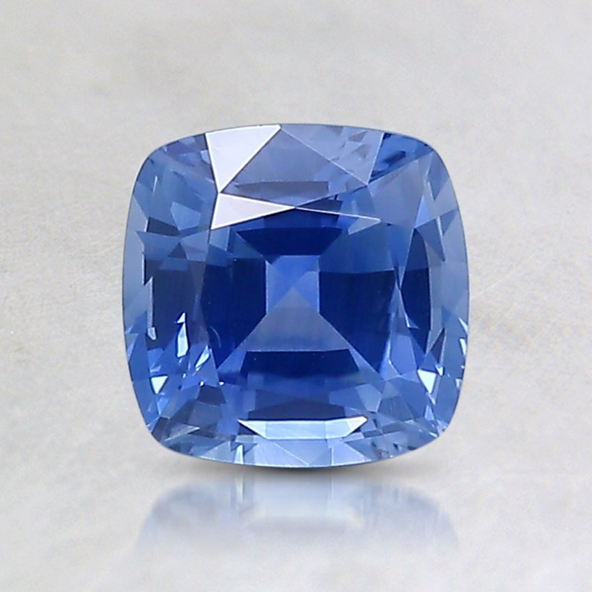 6x5.9mm Blue Cushion Sapphire