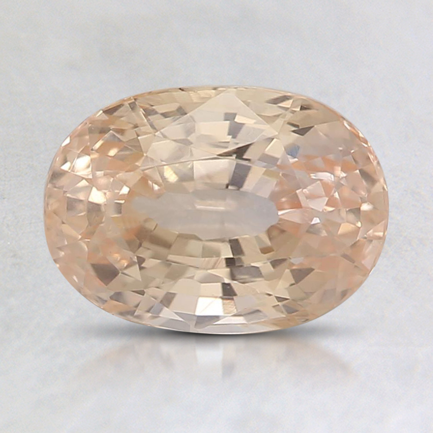8.1x5.8mm Unheated Peach Oval Sapphire