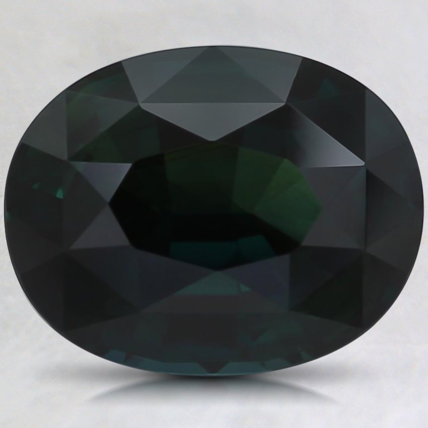 10.3x8mm Teal Oval Sapphire