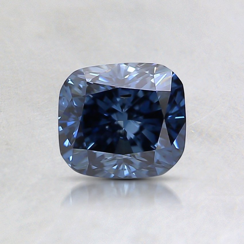 0.74 Ct. Fancy Deep Blue Cushion Lab Grown Diamond