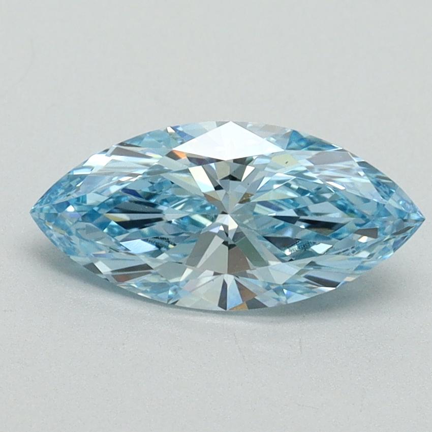 1.02 Ct. Fancy Vivid Blue Marquise Lab Grown Diamond