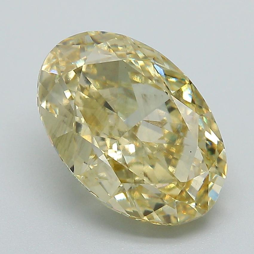 4.59 Ct. Fancy Intense Yellow Oval Lab Grown Diamond