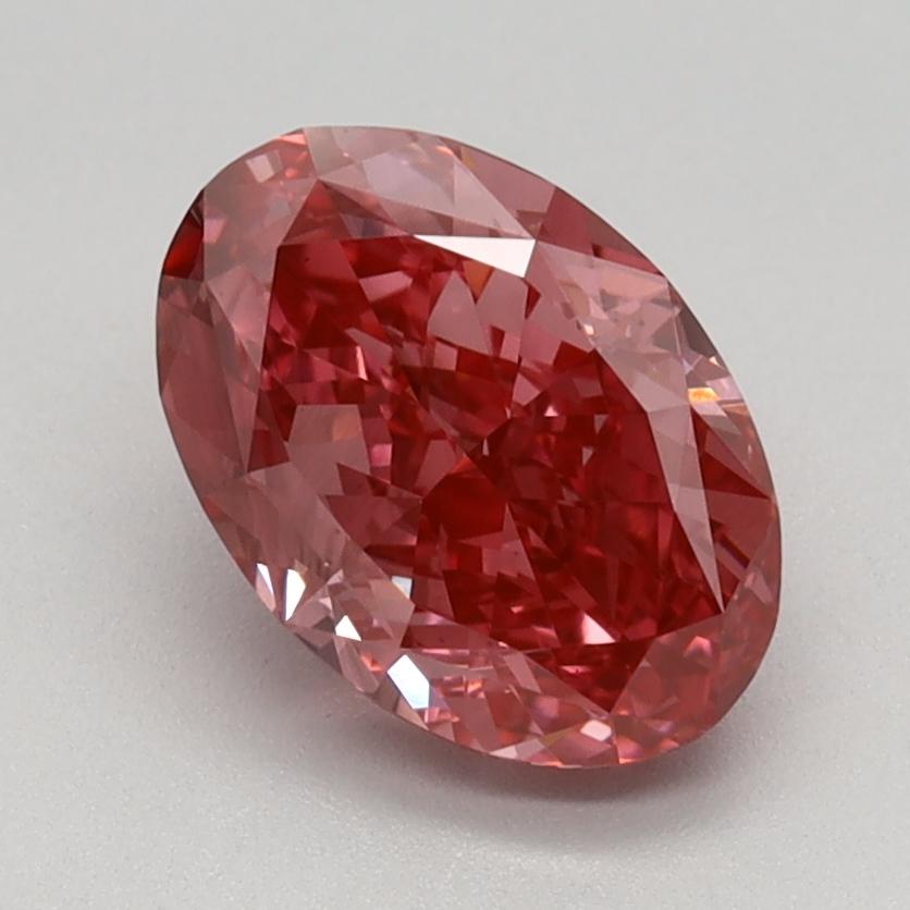 1.52 Ct. Fancy Vivid Pink Oval Lab Grown Diamond