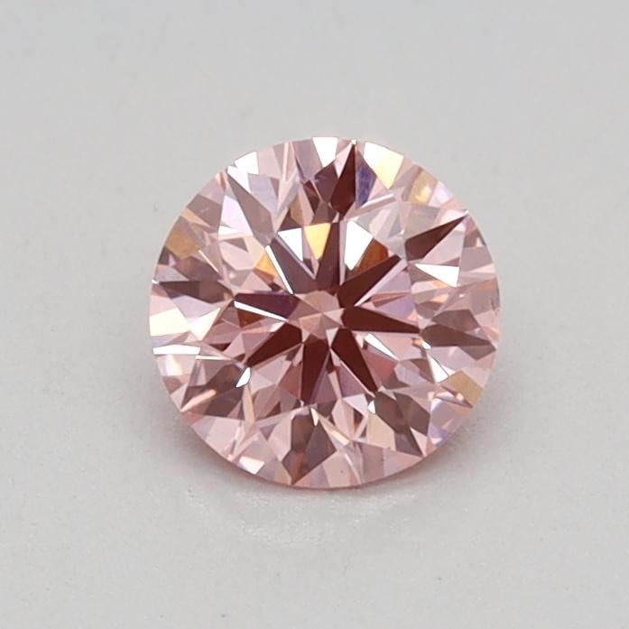 0.36 Ct. Fancy Vivid Pink Round Lab Grown Diamond
