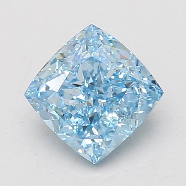1.70 Ct. Fancy Vivid Blue Cushion Lab Grown Diamond