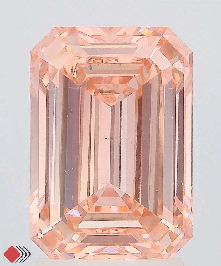 3.03 Ct. Fancy Intense Pink Emerald Lab Grown Diamond