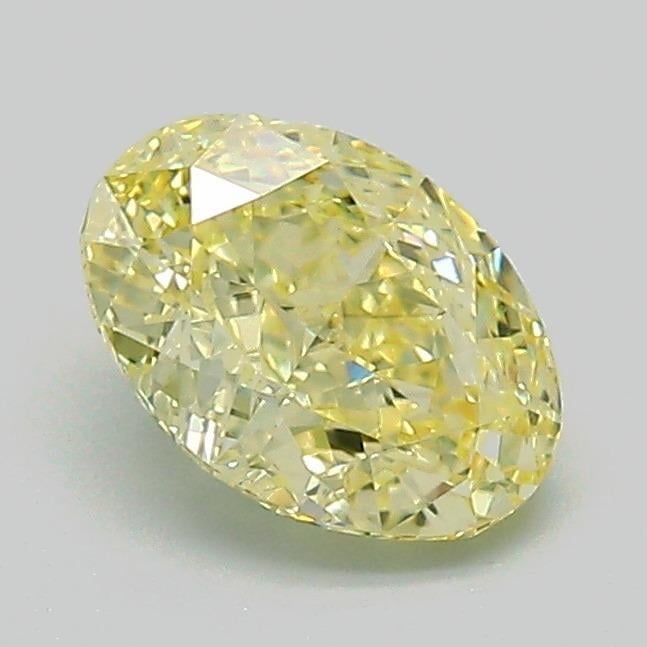 1.06 Ct. Fancy Intense Yellow Oval Lab Grown Diamond