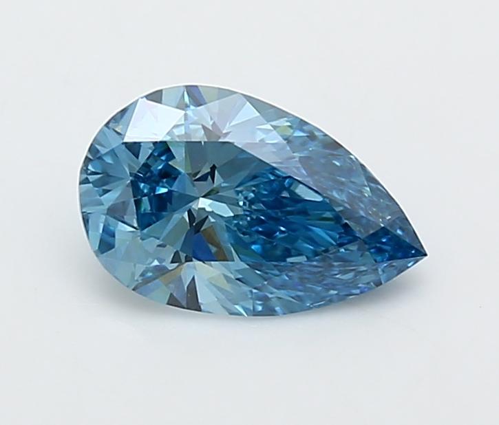 1.00 Ct. Fancy Vivid  Blue Pear Lab Grown Diamond