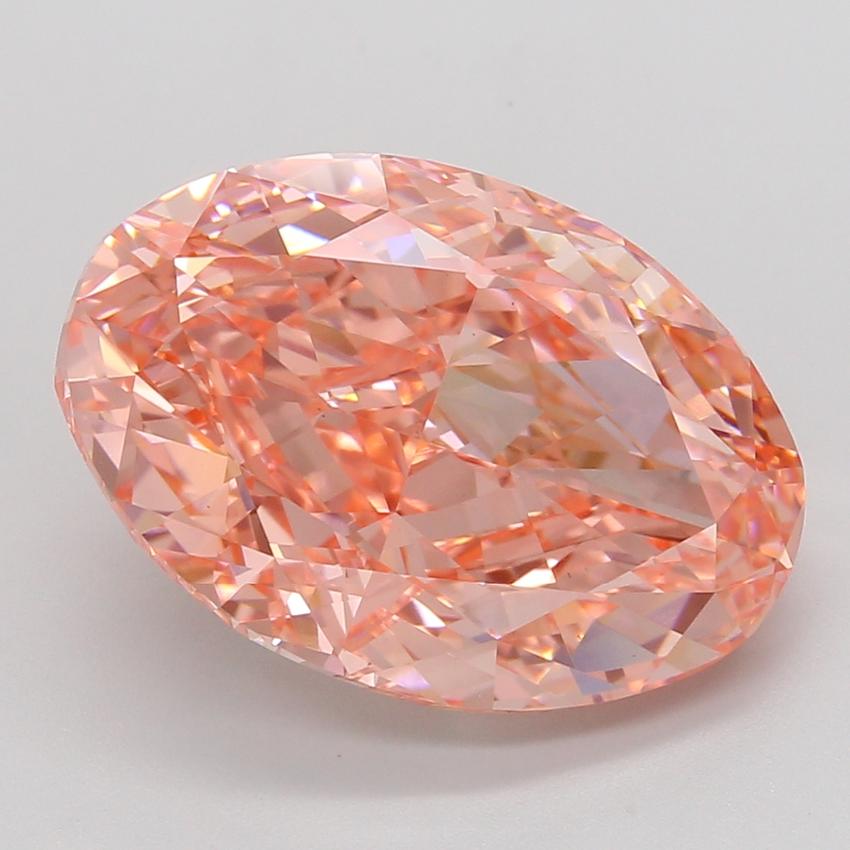 10.67 Ct. Fancy Vivid Pink Oval Lab Grown Diamond