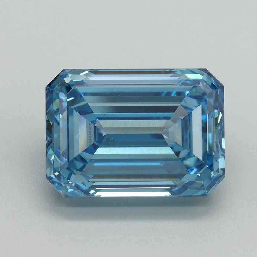 10.28 Ct. Fancy Vivid Blue Emerald Lab Grown Diamond