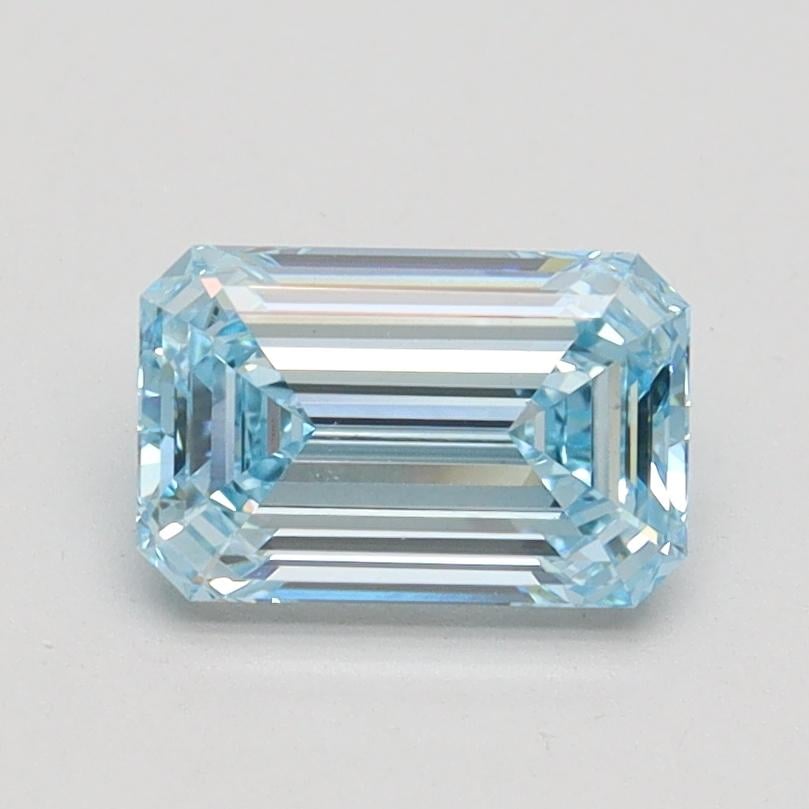 1.10 Ct. Fancy Intense Blue Emerald Lab Grown Diamond