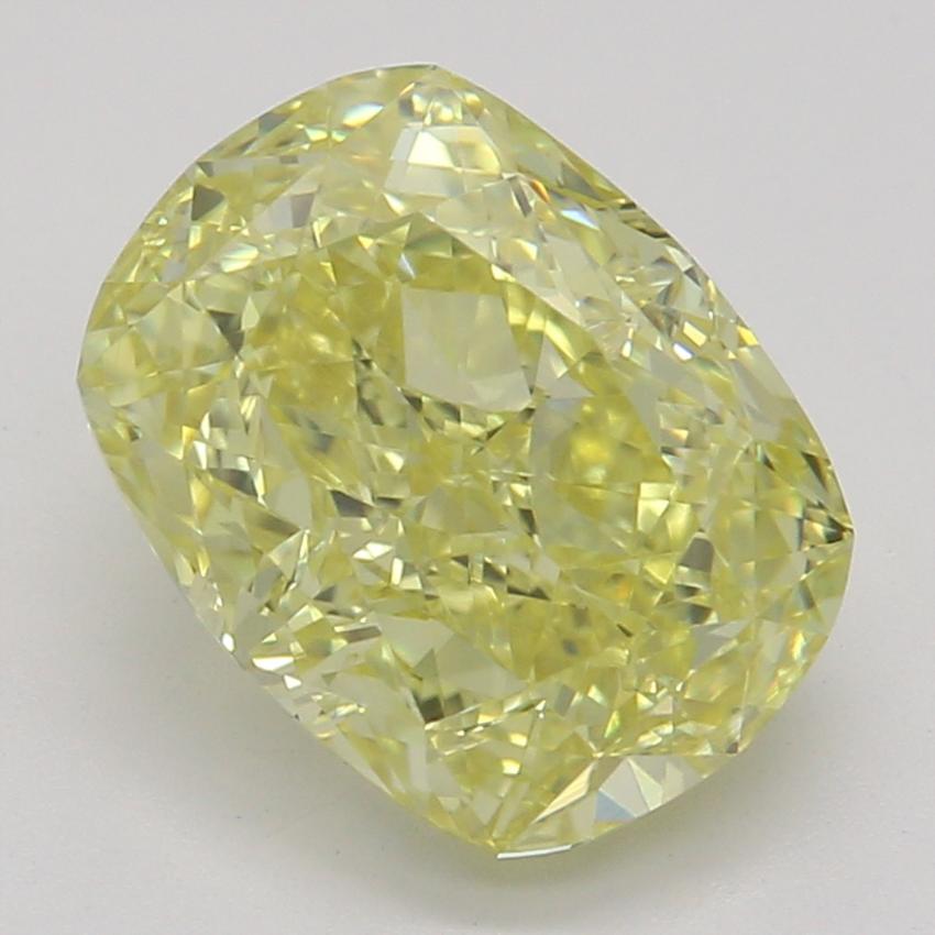 1.74 Ct. Fancy Intense Yellow Cushion Diamond