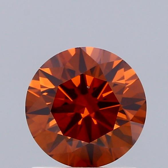 1.05 Ct. Fancy Deep Brownish Orange Round Lab Grown Diamond