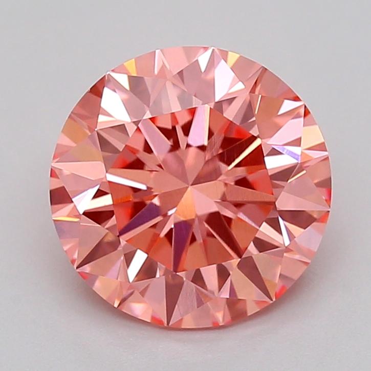 1.56 Ct. Fancy Vivid  Pink Round Lab Grown Diamond