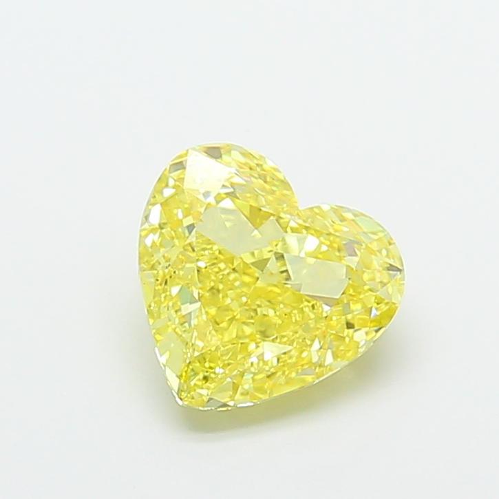 3.31 Ct. Fancy Intense Yellow Heart Lab Grown Diamond