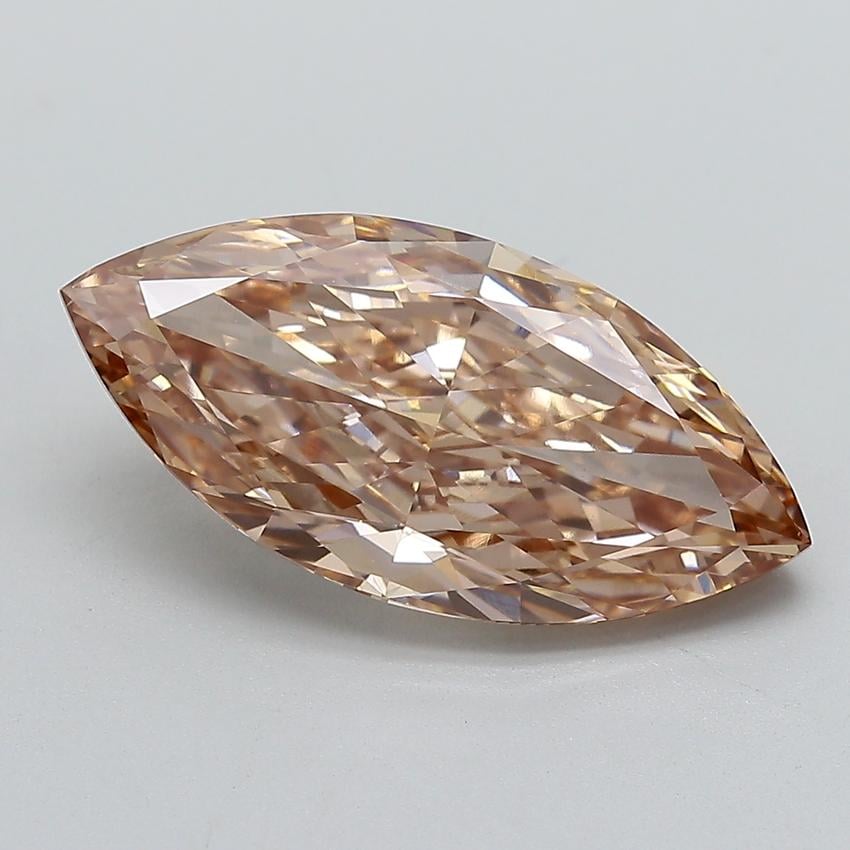 5.07 Ct. Light  Brown Marquise Lab Grown Diamond
