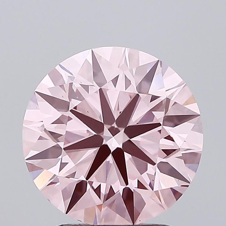 2.17 Ct. Fancy Intense Pink Round Lab Grown Diamond