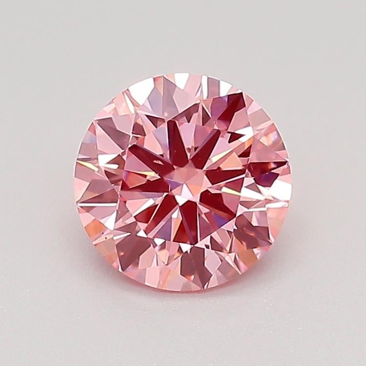 0.96 Ct. Fancy Intense Pink Round Lab Grown Diamond