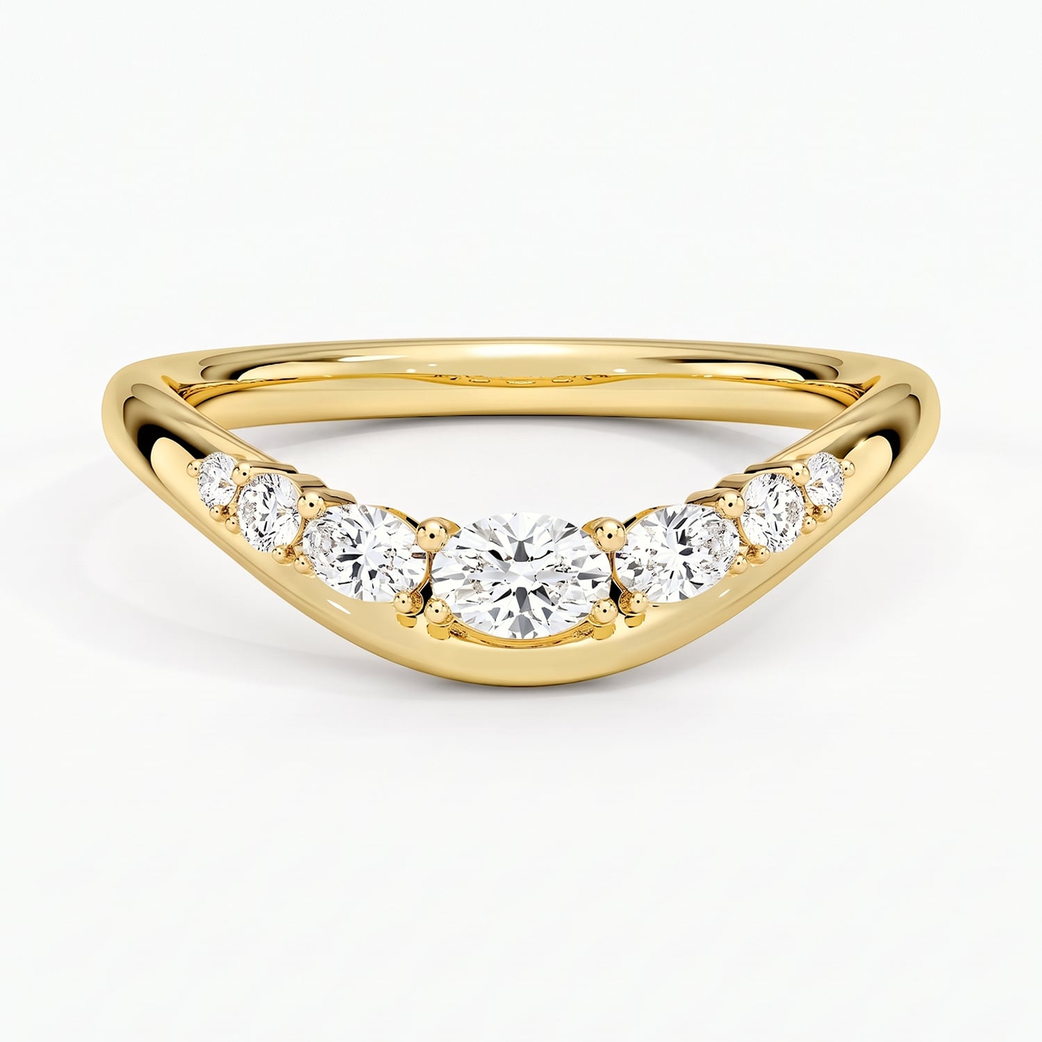 Rose gold diamond engagement ring with surprise diamond details