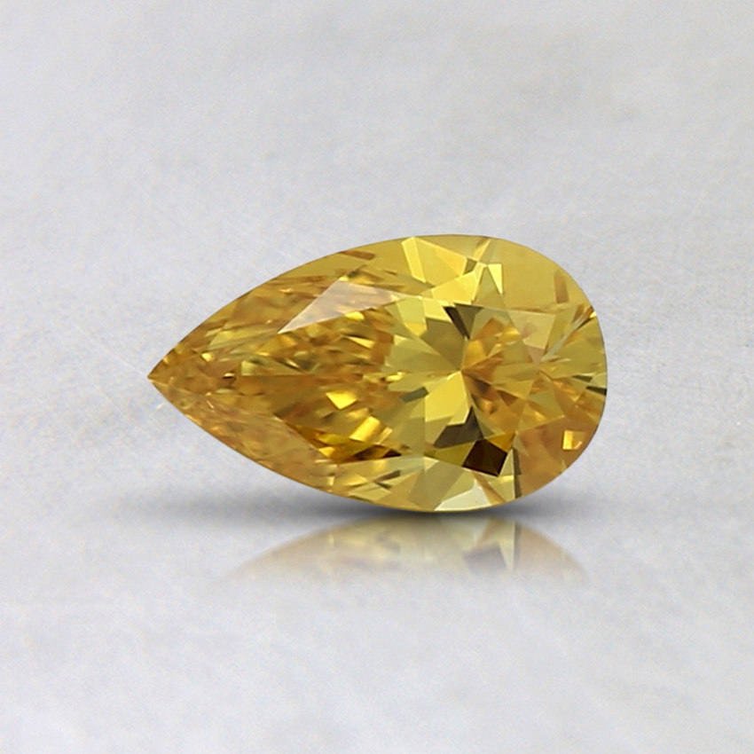0.31 Ct. Fancy Vivid Orange-Yellow Pear Lab Grown Diamond