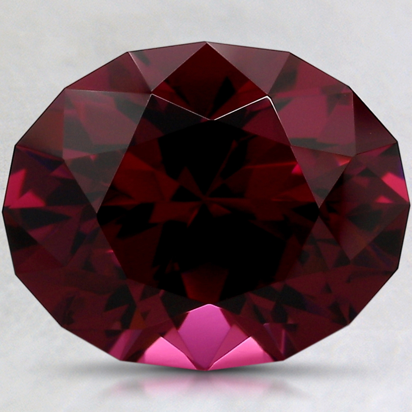 11.5x9.3mm Unheated Red Modified Oval Rhodolite Garnet